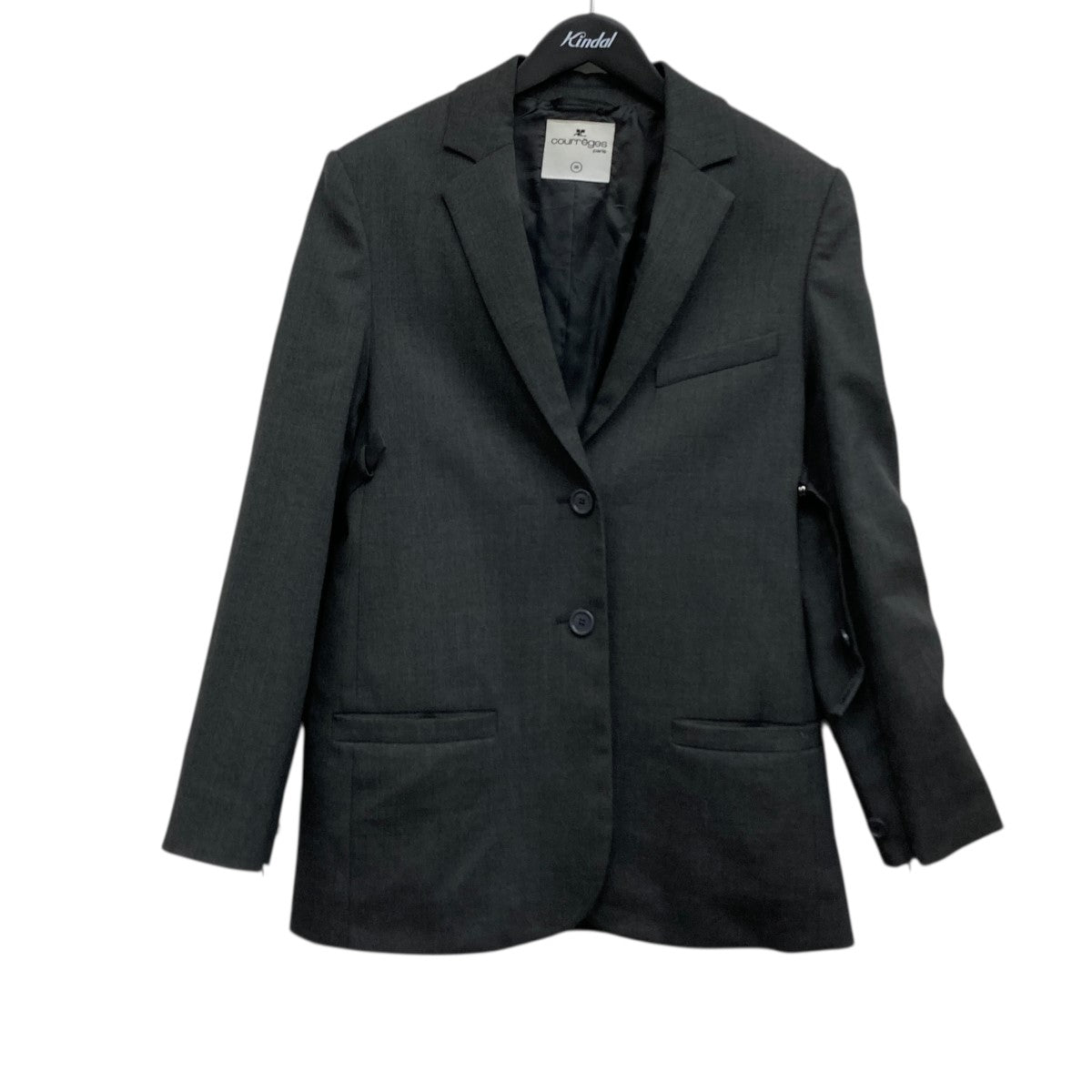 courreges ベルテッド テーラードジャケット 古着・中古-1枚目のアイテム画像
