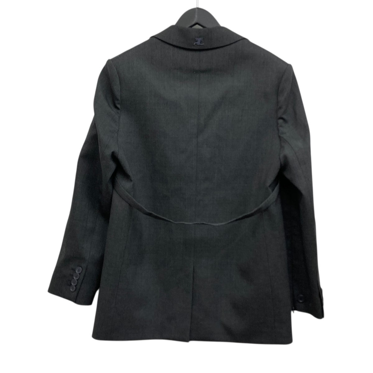 courreges ベルテッド テーラードジャケット 古着・中古-2枚目のアイテム画像