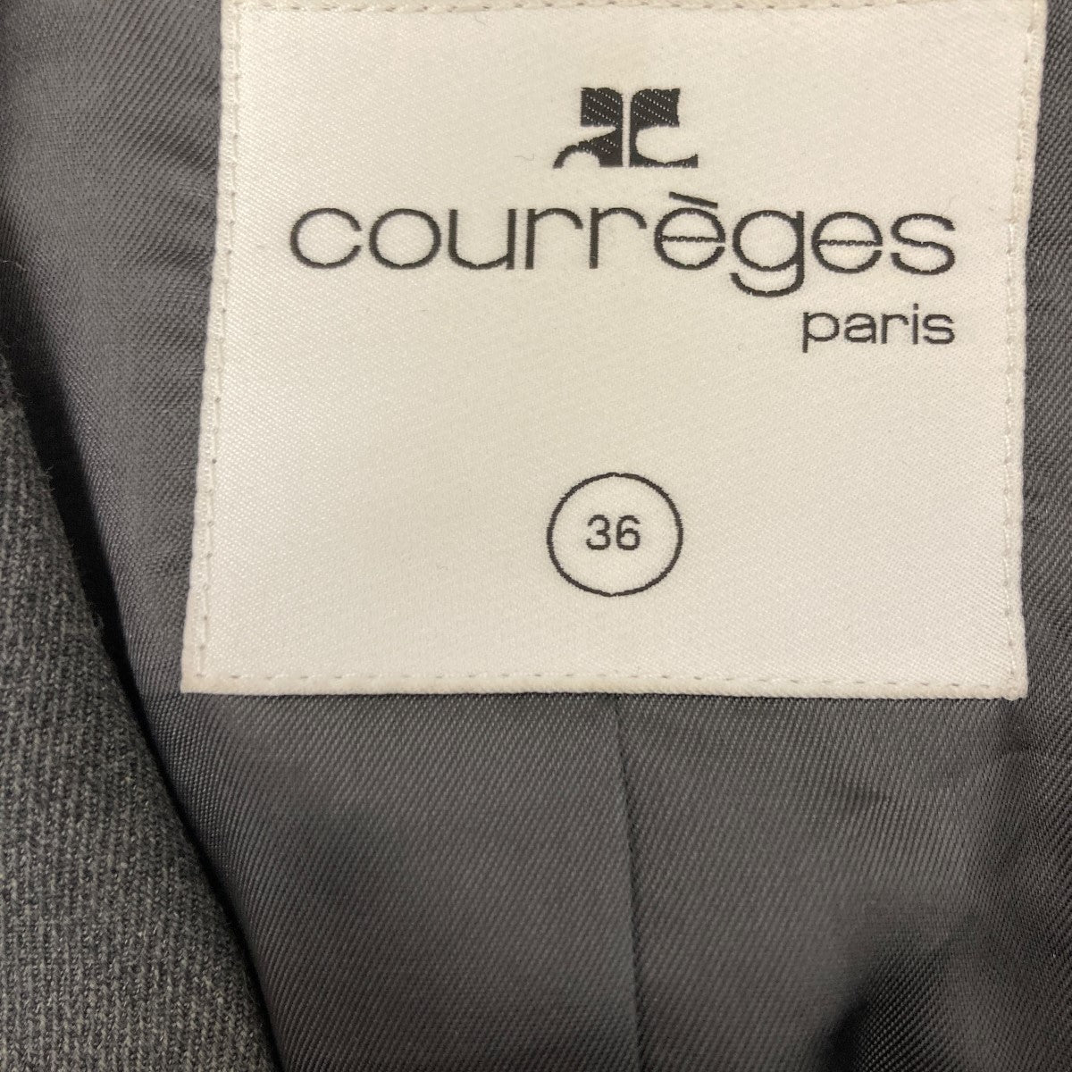 courreges ベルテッド テーラードジャケット 古着・中古-5枚目のアイテム画像