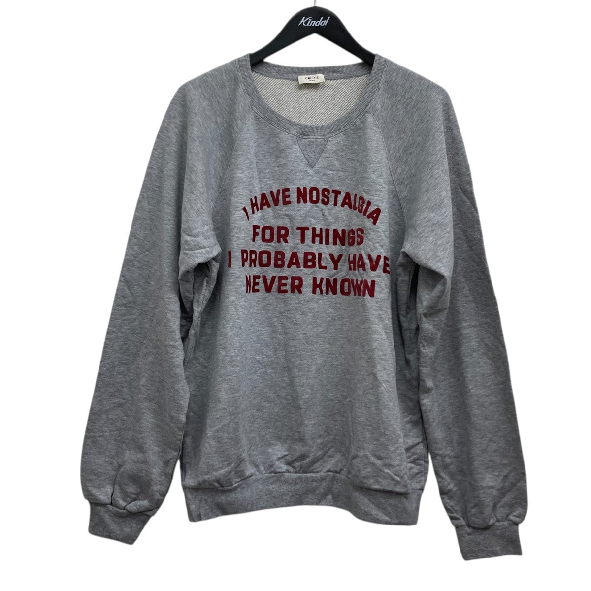 CELINE DAVID KRAMER ラグランスウェット 古着・中古-1枚目のアイテム画像