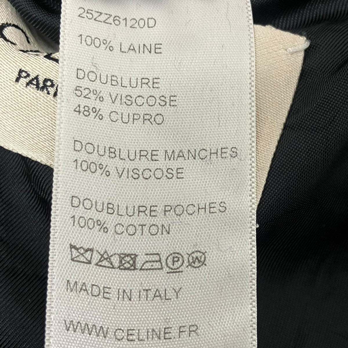 CELINE テーラードジャケット 古着・中古-8枚目のアイテム画像