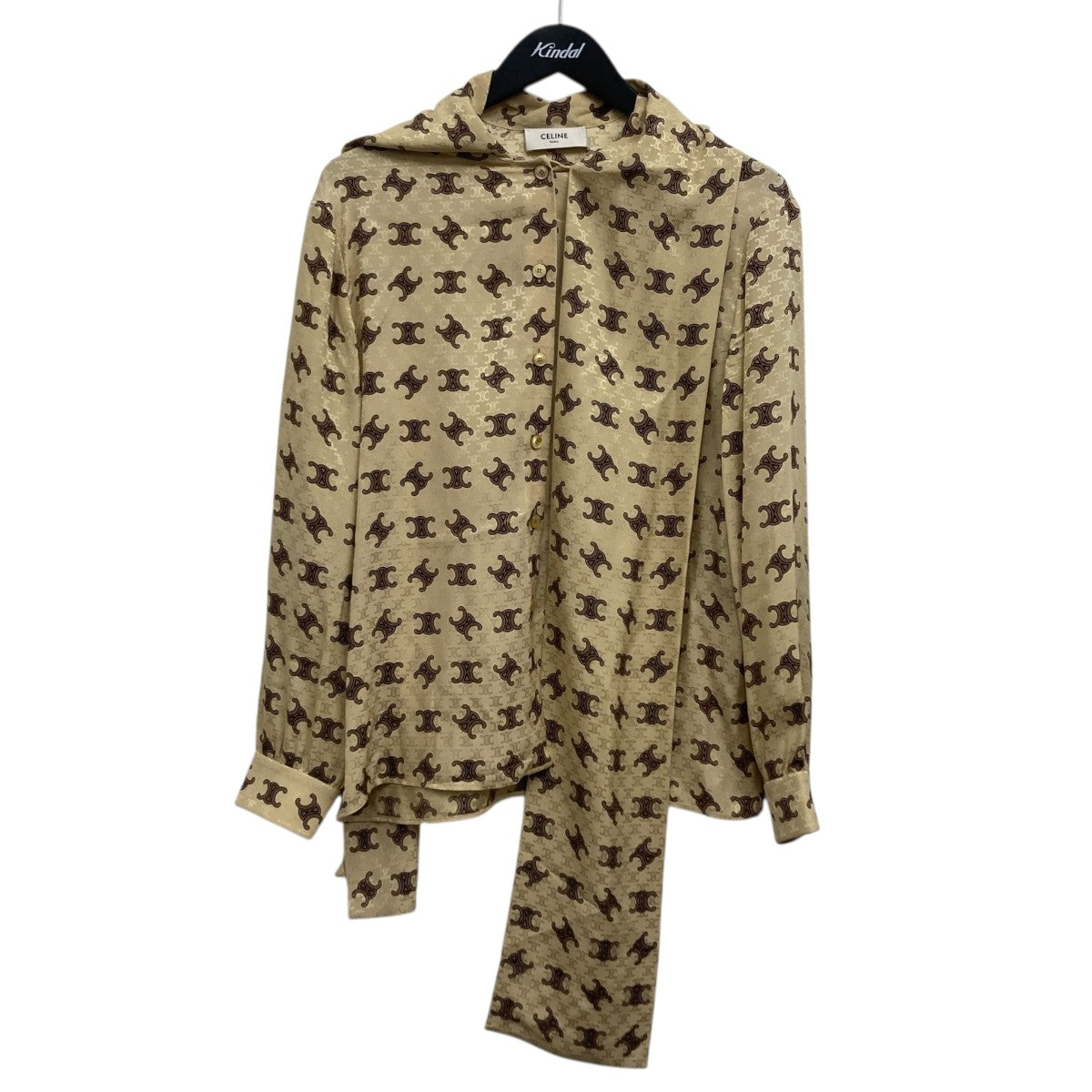 CELINE トリオンフシルクブラウス 古着・中古-1枚目のアイテム画像