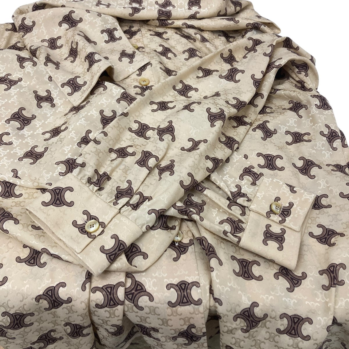 CELINE トリオンフシルクブラウス 古着・中古-3枚目のアイテム画像
