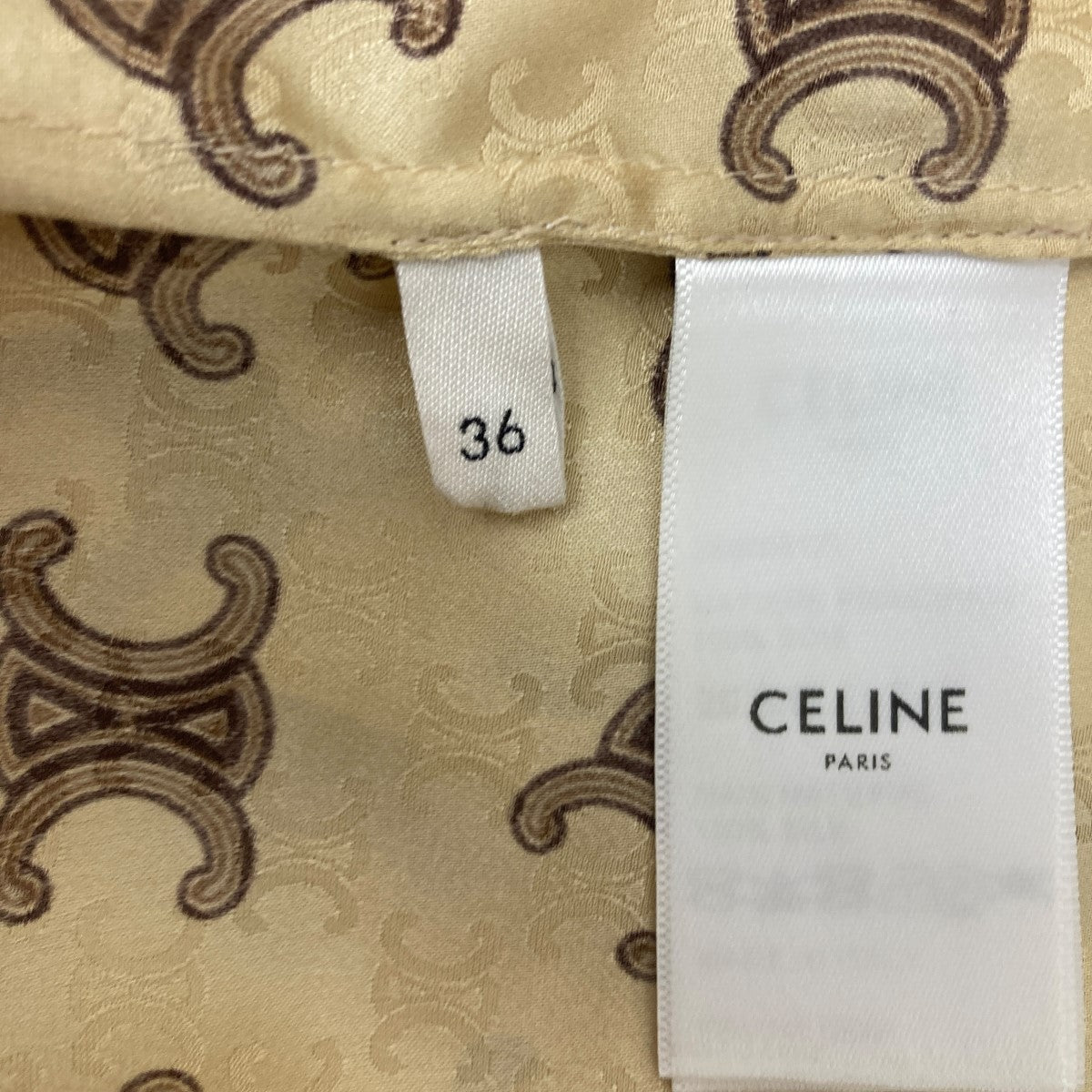 CELINE トリオンフシルクブラウス 古着・中古-5枚目のアイテム画像