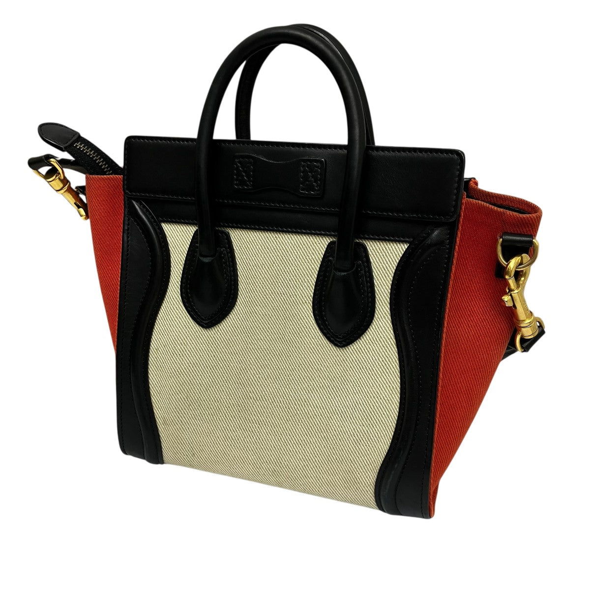 CELINE(セリーヌ) ラゲージナノバッグ S-GA-A154 ベージュ×ブラック