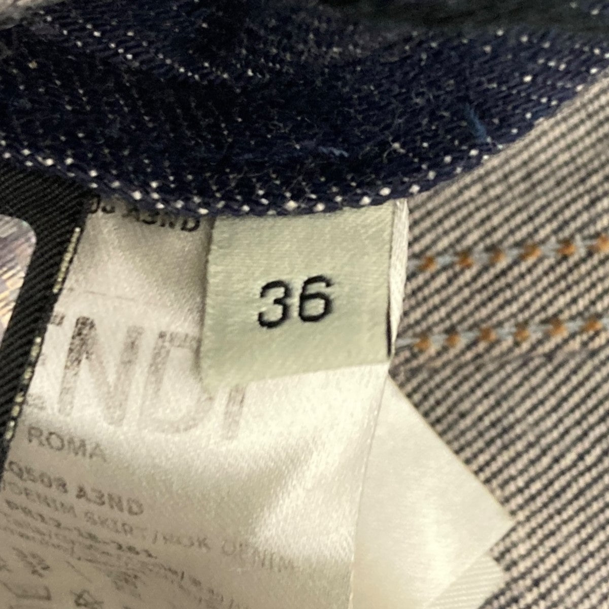 FENDI ハートエンブロイダリースカート 古着・中古-5枚目のアイテム画像