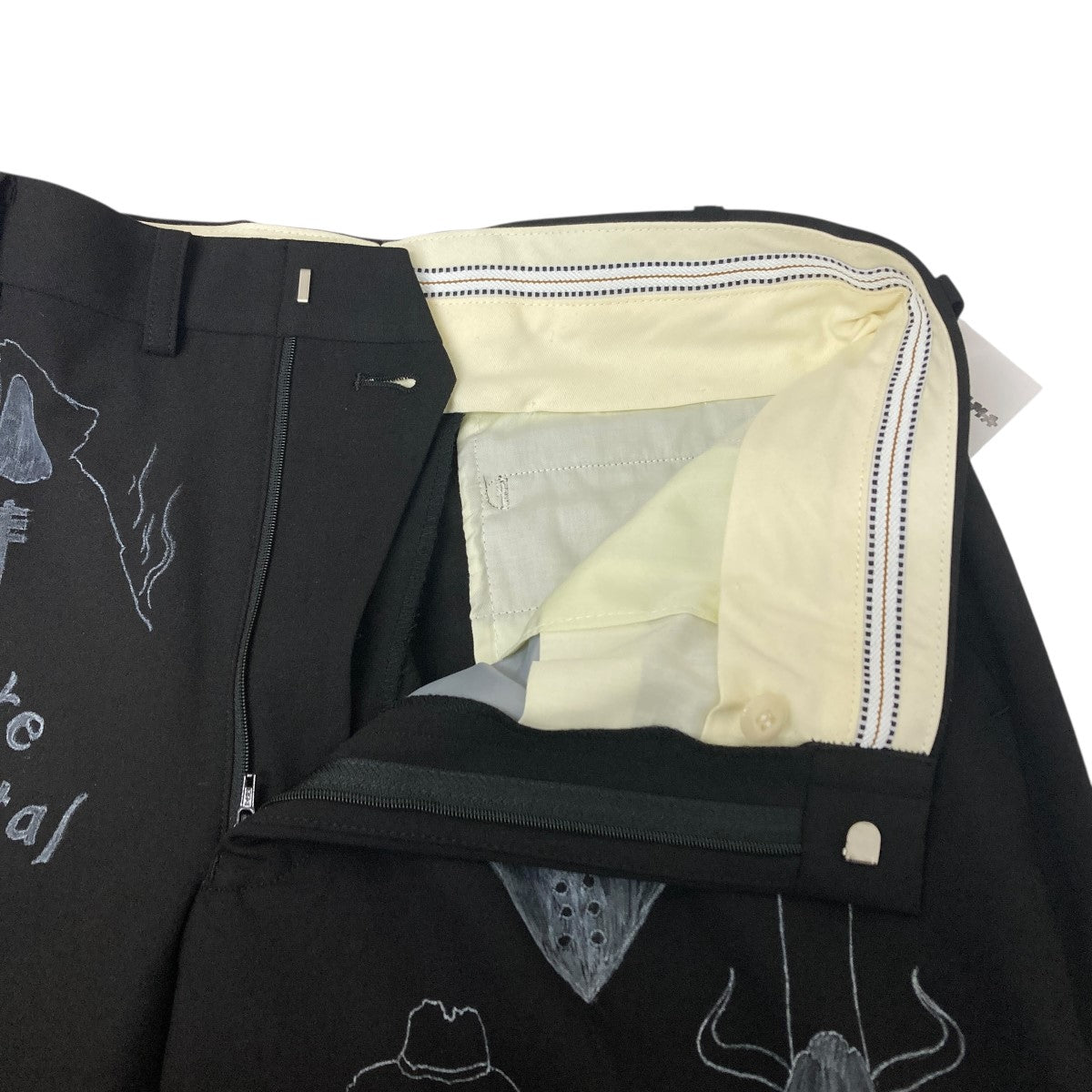TEPPEI FURUYAMA HANDPRINT TROUSERS ハンドプリントトラウザーズ 古着・中古-4枚目のアイテム画像