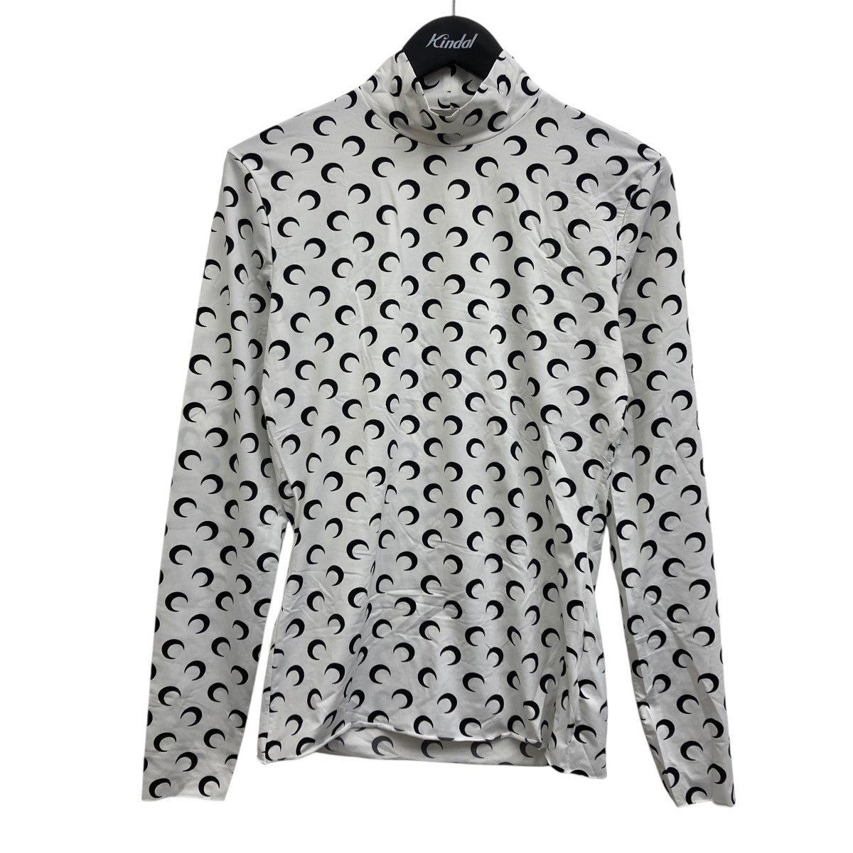 marine serre(マリーンセル) ムーンハイネックトップス ホワイト