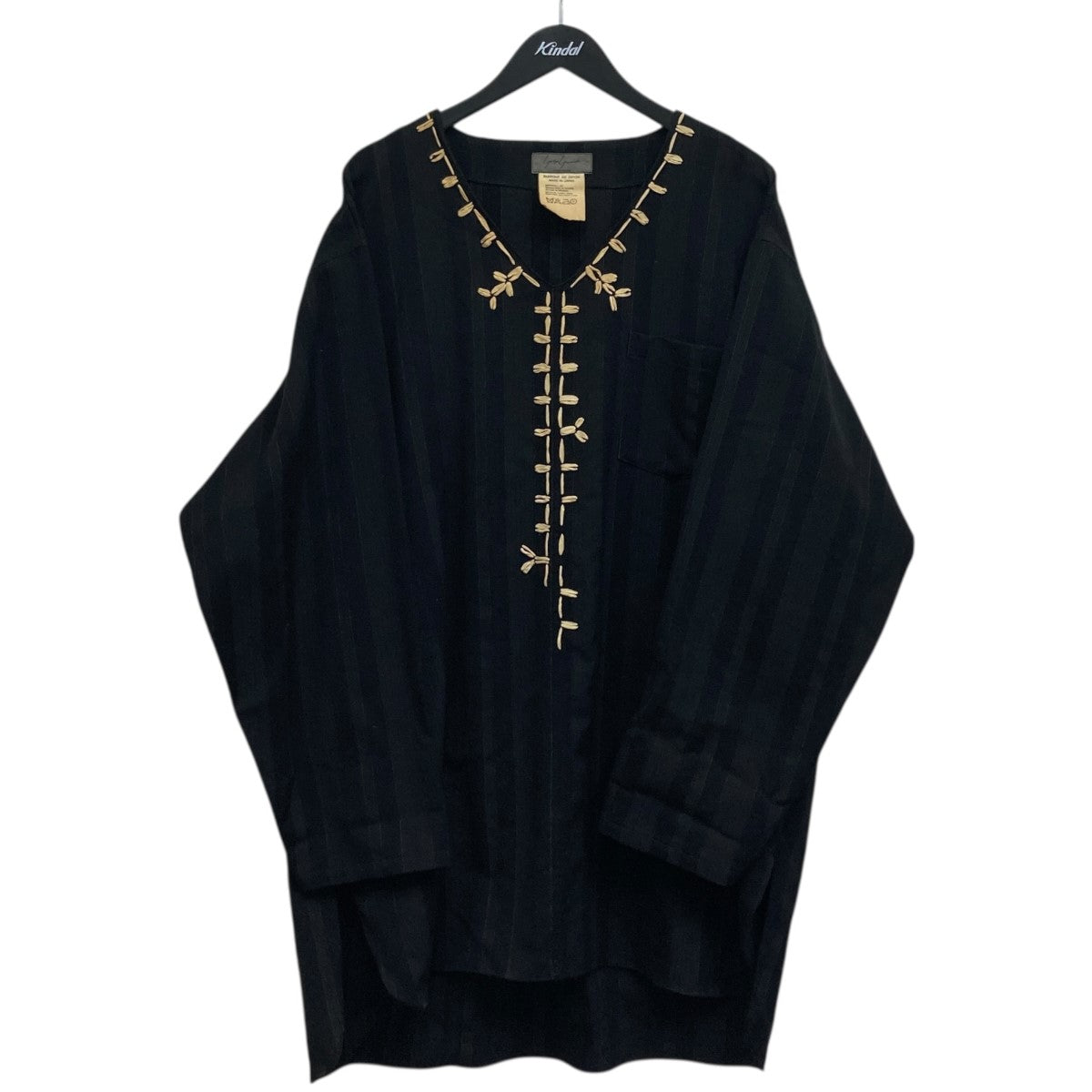 Yohji Yamamoto pour homme エンブロイダリープルオーバーシャツ 古着・中古-1枚目のアイテム画像