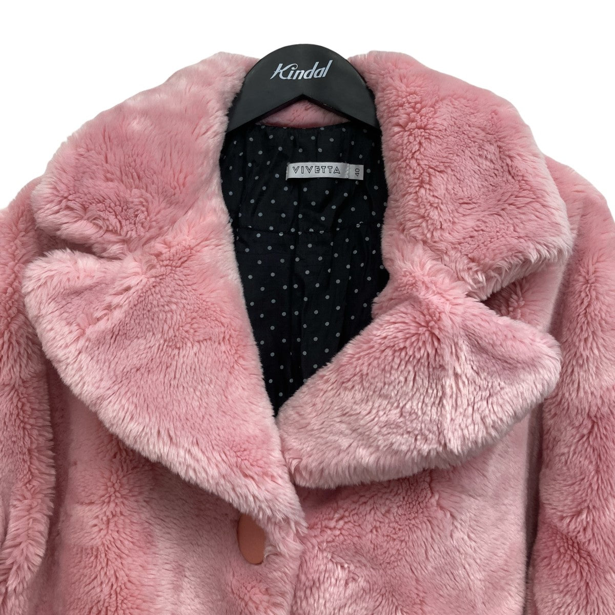 VIVETTA フェイクファーコート 古着・中古-3枚目のアイテム画像