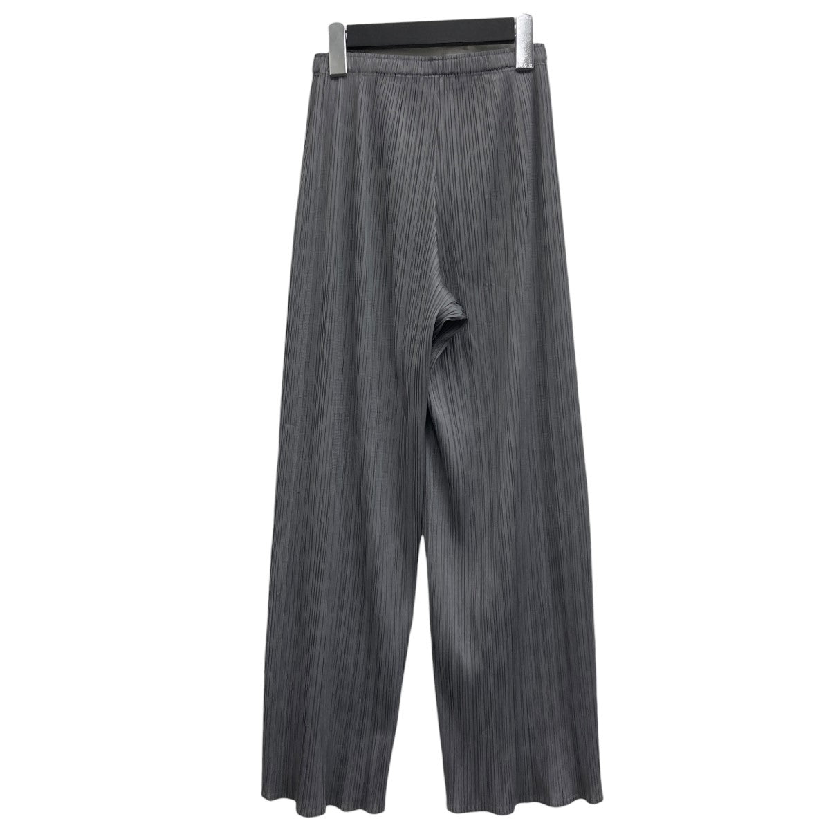 プリーツパンツ　グレー　サイズ1 ベルトループ　hp21jf148 テーパードフィット1プリーツパンツ ミディアムグレー – MINIMAL