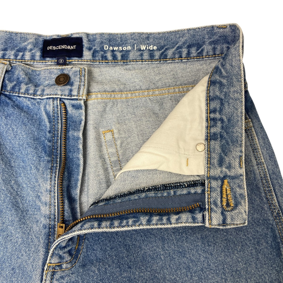美品20AW DESCENDANT デニム パンツ 201P DESCENDANT(ディセンダント) DAWSON WIDE DENIM TROUSERS ワイドデニム