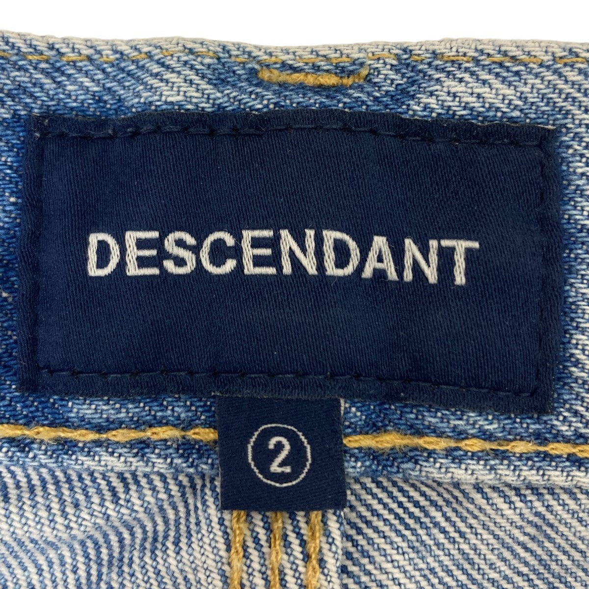 美品20AW DESCENDANT デニム パンツ 201P DESCENDANT(ディセンダント) DAWSON WIDE DENIM TROUSERS ワイドデニム