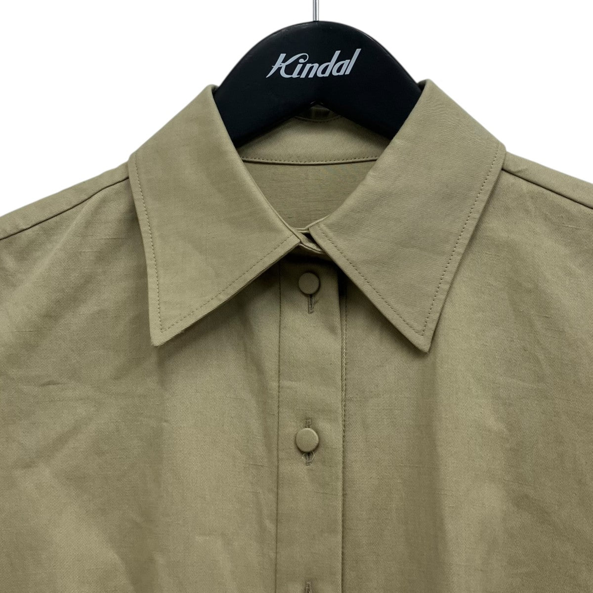 VALENTINO V GOLD COTTON AND LINEN SHIRT V金具シャツワンピース 古着・中古-3枚目のアイテム画像
