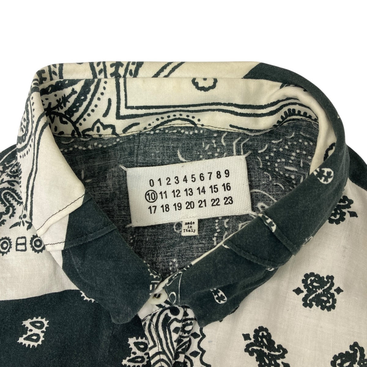Maison Margiela ペイズリーバンダナ再構築シャツ 古着・中古-5枚目のアイテム画像
