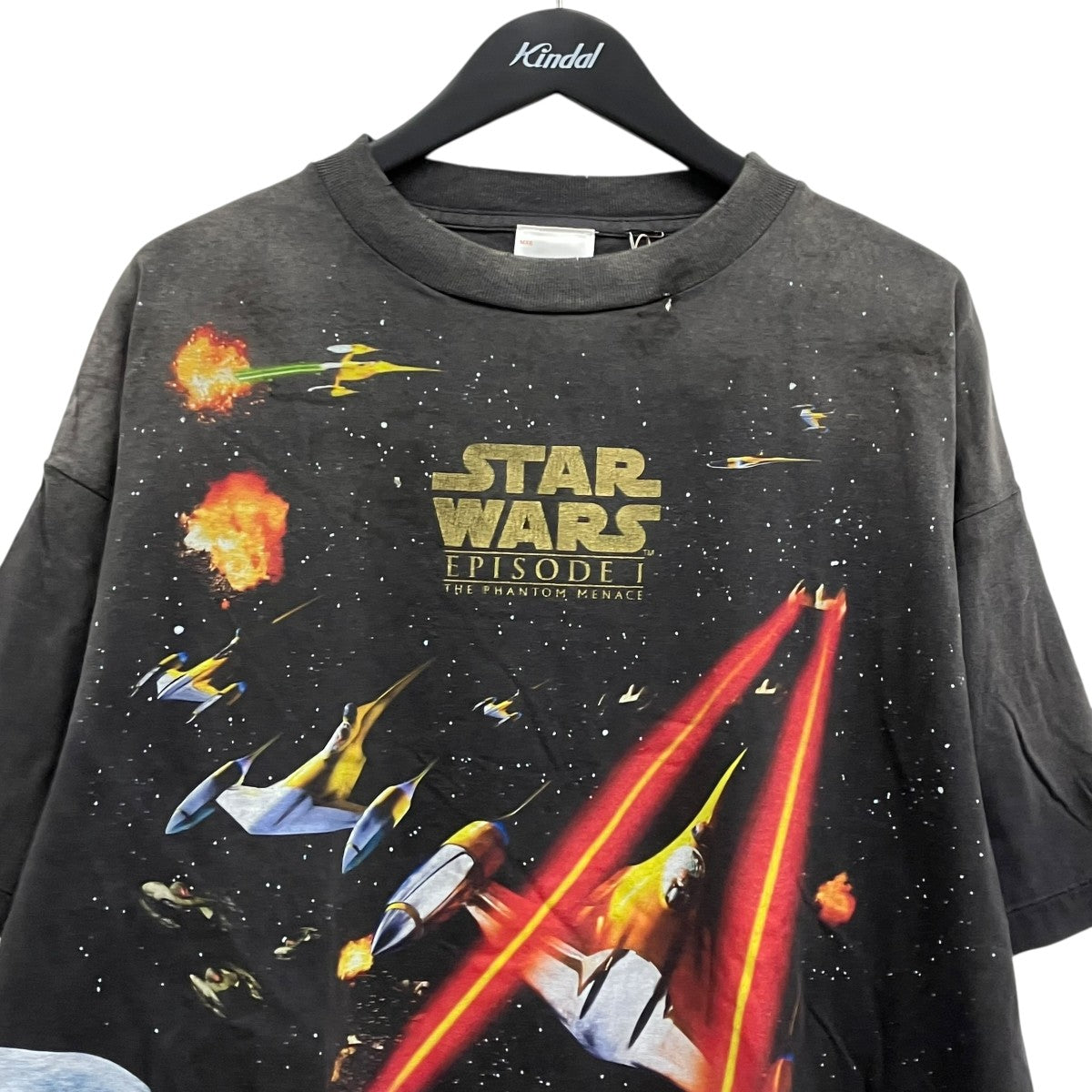 SAINT MICHAEL 25SSSS TEE LOSTBOYS ヴィンテージ加工両面プリントクルーネック半袖Tシャツ 古着・中古-3枚目のアイテム画像