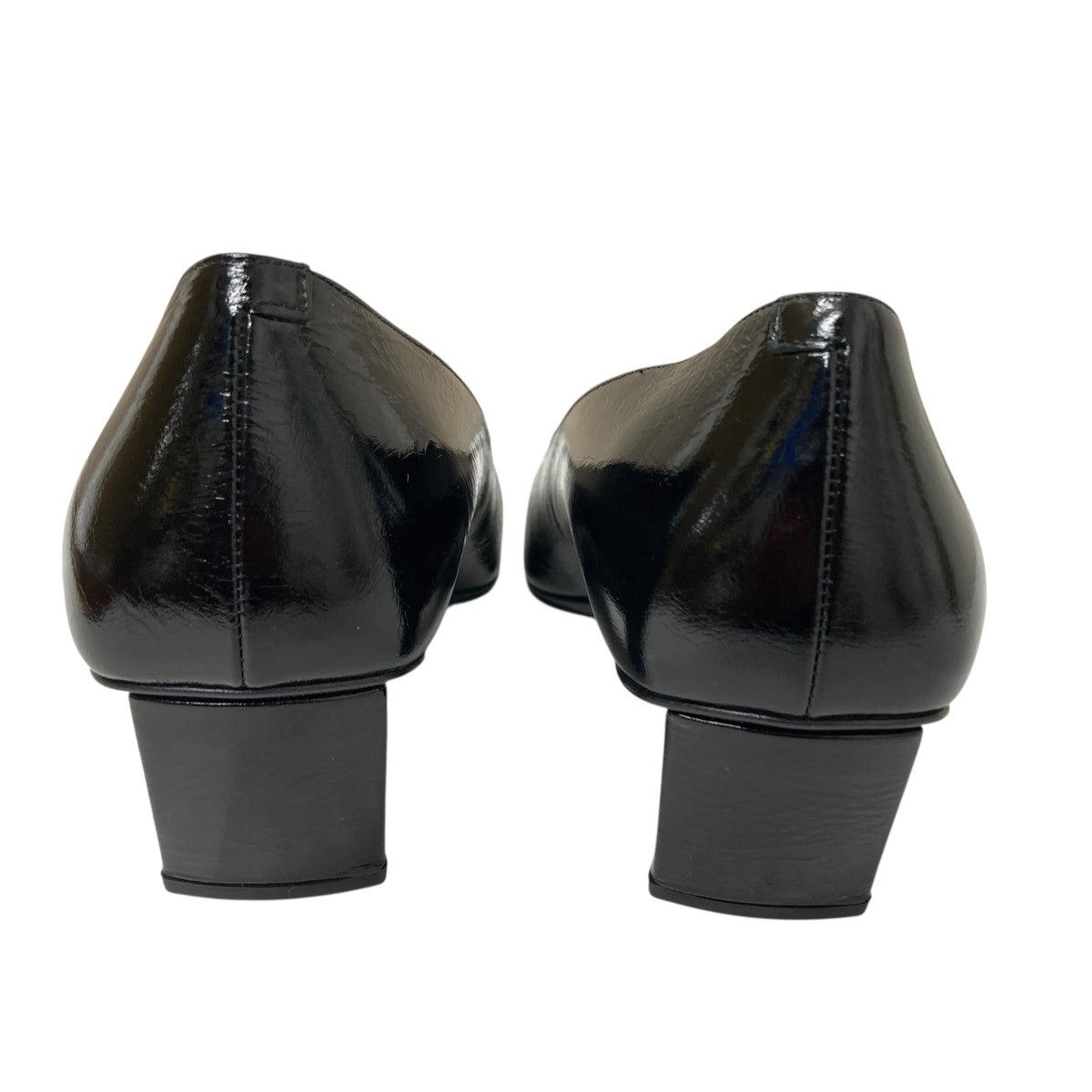 DECOLLETE BELLE VIVIER 45 CRINKLED PATENT-LEATHER PUMPSパンプス
