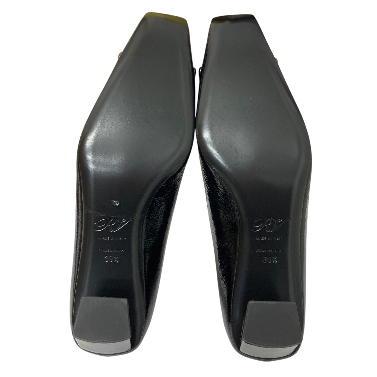 DECOLLETE BELLE VIVIER 45 CRINKLED PATENT-LEATHER PUMPSパンプス