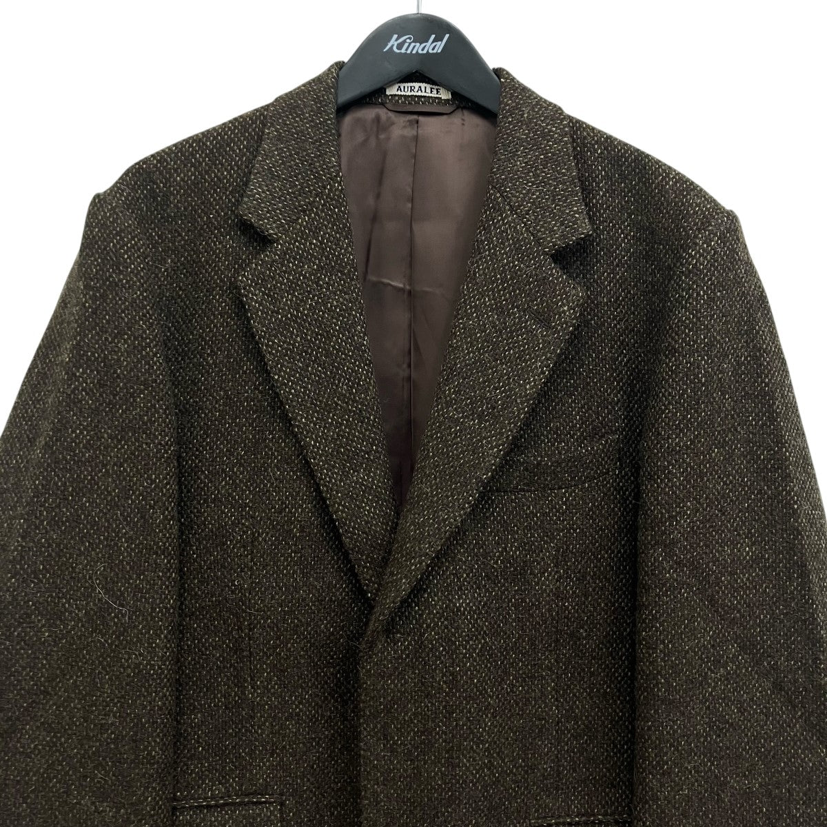 AURALEE(オーラリー) LAMA SHETLAND WOOL TWEED OVER JACKET