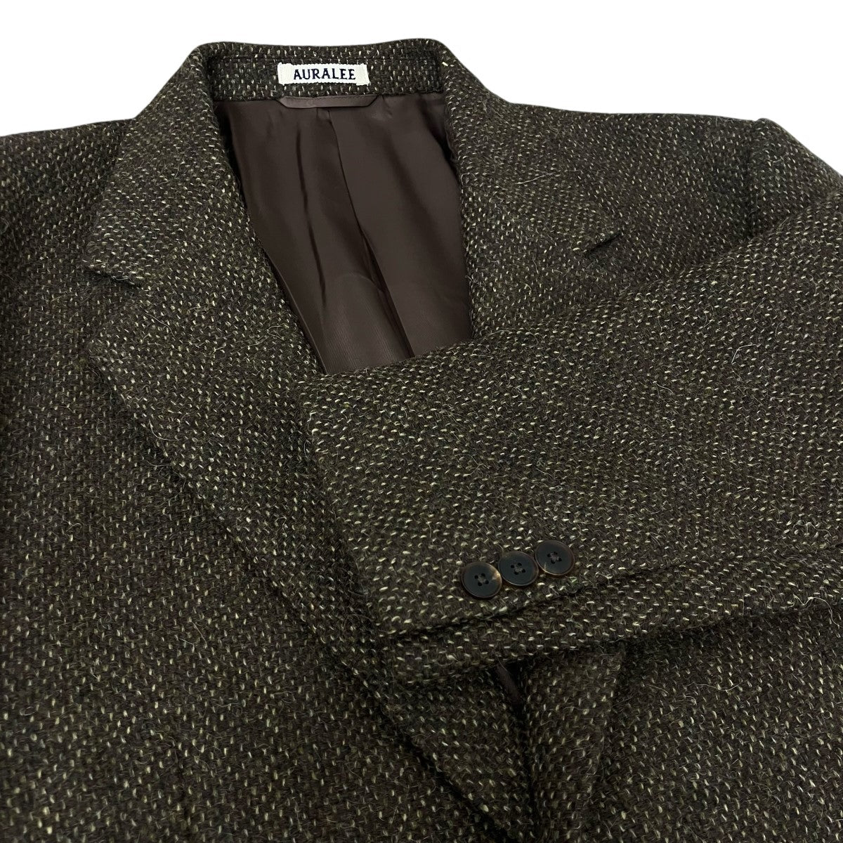 AURALEE(オーラリー) LAMA SHETLAND WOOL TWEED OVER JACKET AURALEE(オーラリー) LAMA SHETLAND WOOL TWEED OVER JACKET