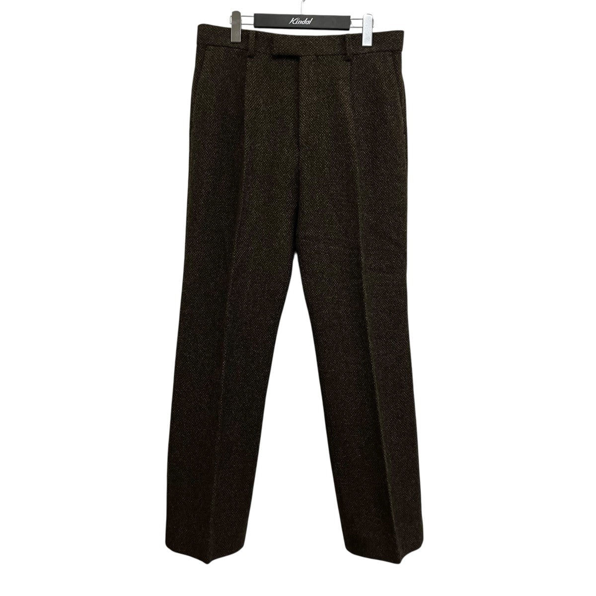 LAMA SHETLAND WOOL TWEED SLACKS ウールスラックス
