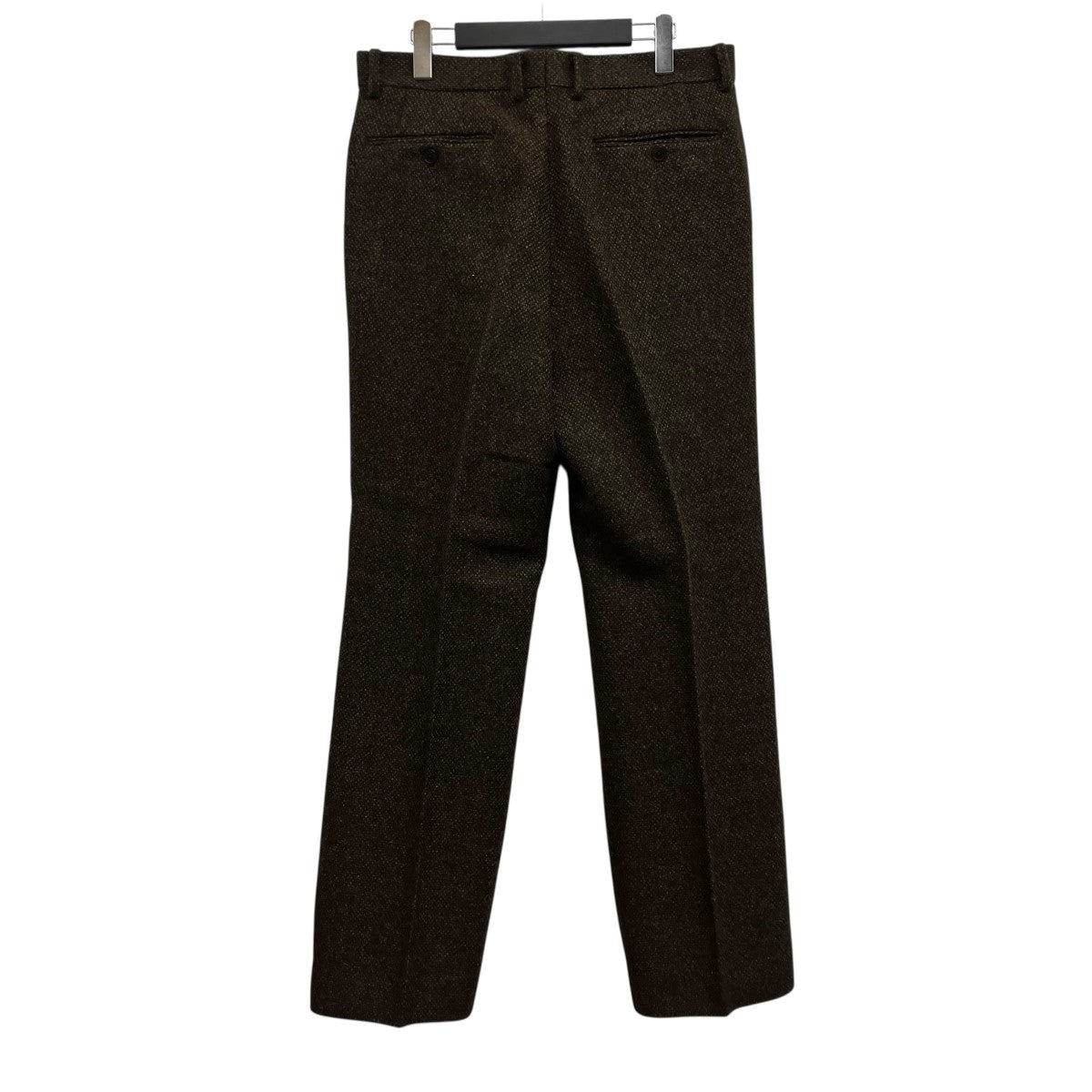 LAMA SHETLAND WOOL TWEED SLACKS ウールスラックス