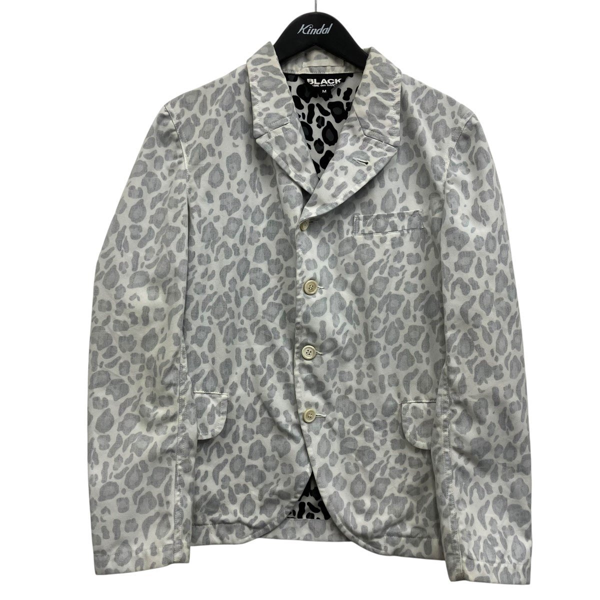 BLACK COMME des GARCONS レオパードテーラードジャケット 古着・中古-1枚目のアイテム画像