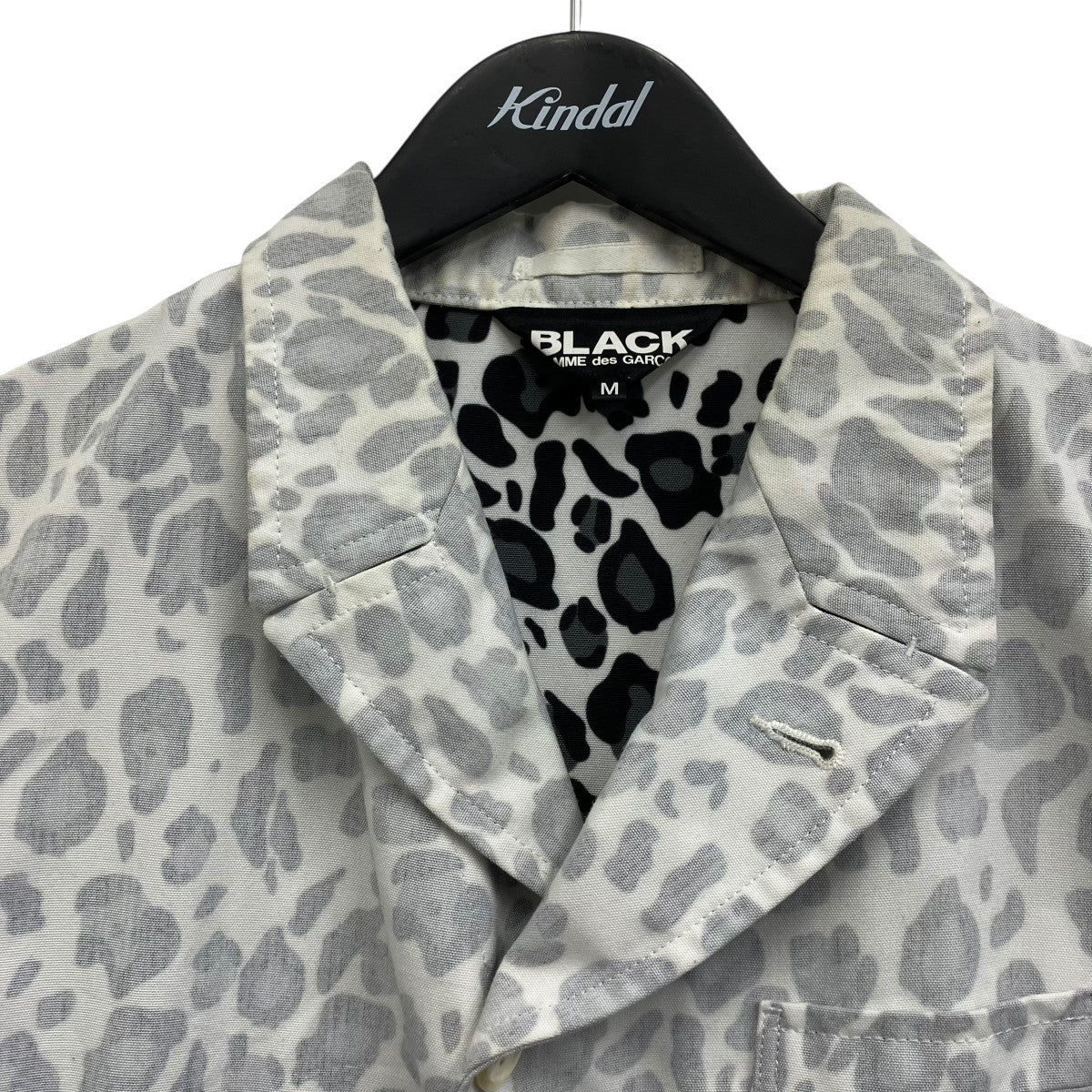 BLACK COMME des GARCONS レオパードテーラードジャケット 古着・中古-3枚目のアイテム画像