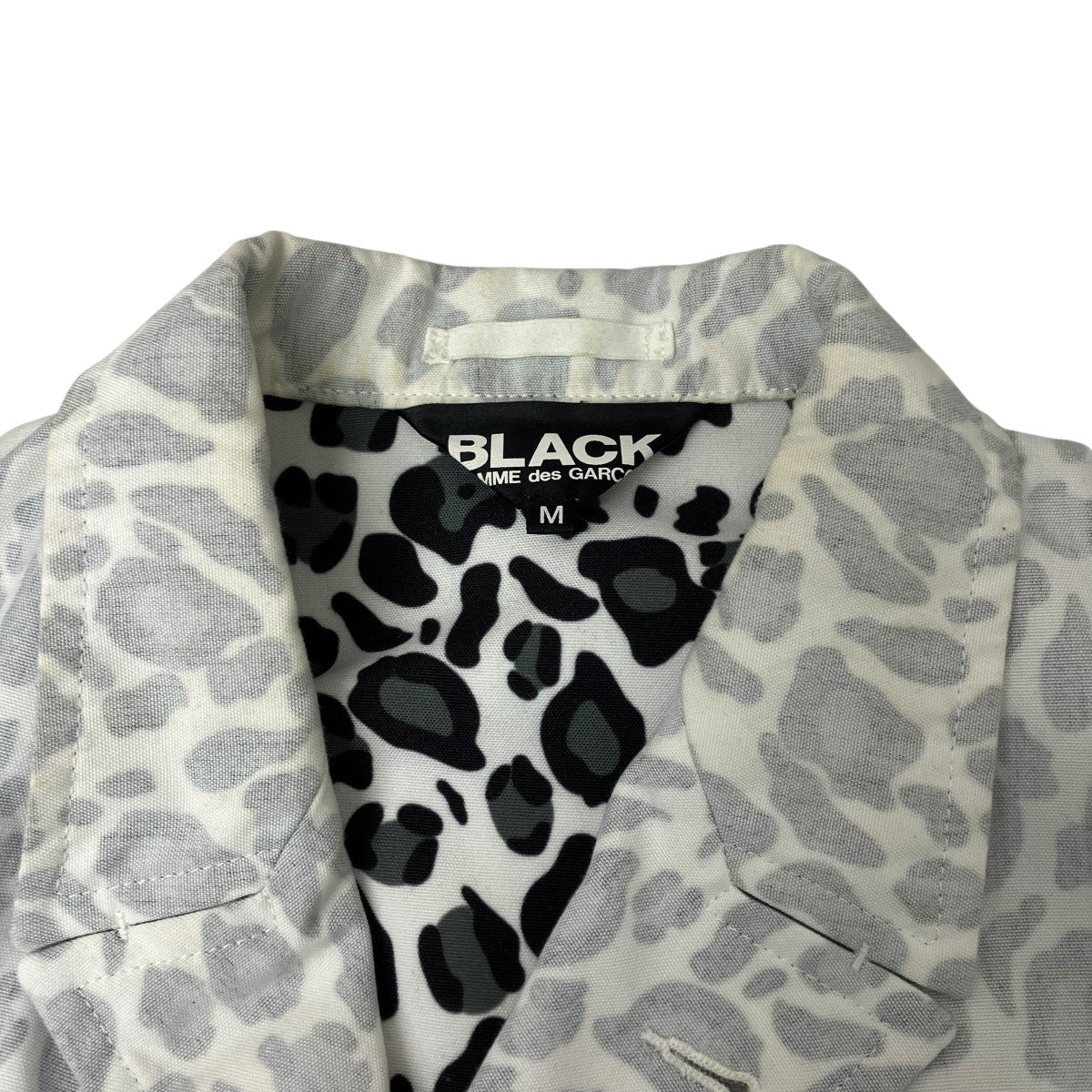 BLACK COMME des GARCONS レオパードテーラードジャケット 古着・中古-7枚目のアイテム画像