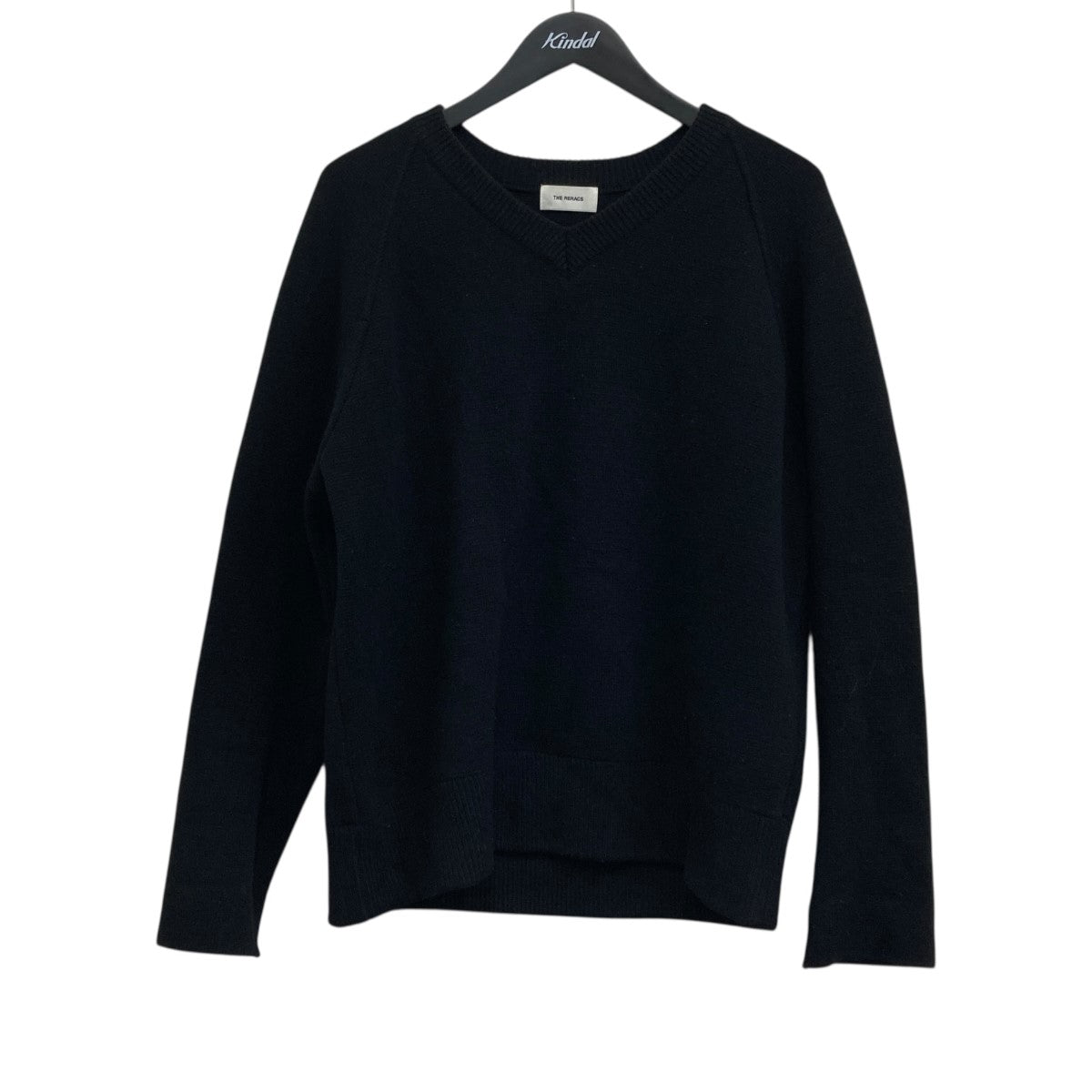 WOOL／CASHMERE RAGLAN V NECK PULLOVER KNIT Vネックニット