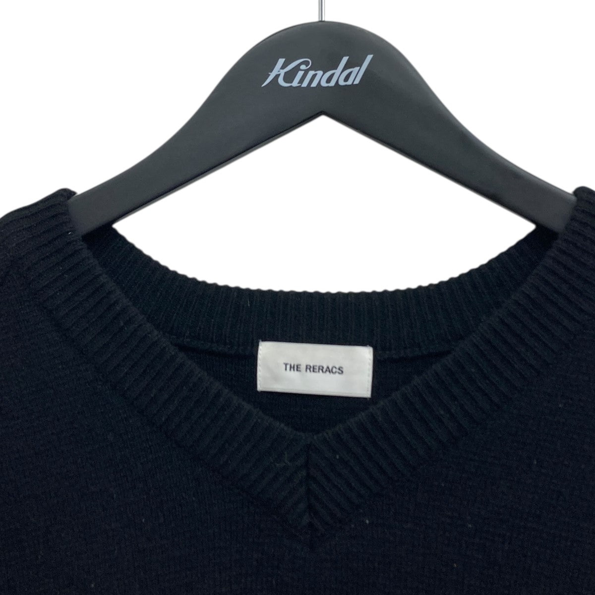 WOOL／CASHMERE RAGLAN V NECK PULLOVER KNIT Vネックニット
