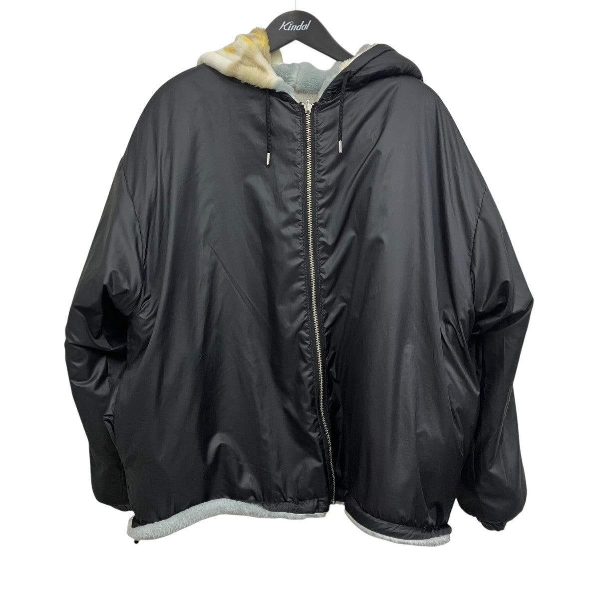 abelia edoward goucha×AYA YAMANAKA HOODED JACKETリバーシブルブランケットジャケット 古着・中古-1枚目のアイテム画像