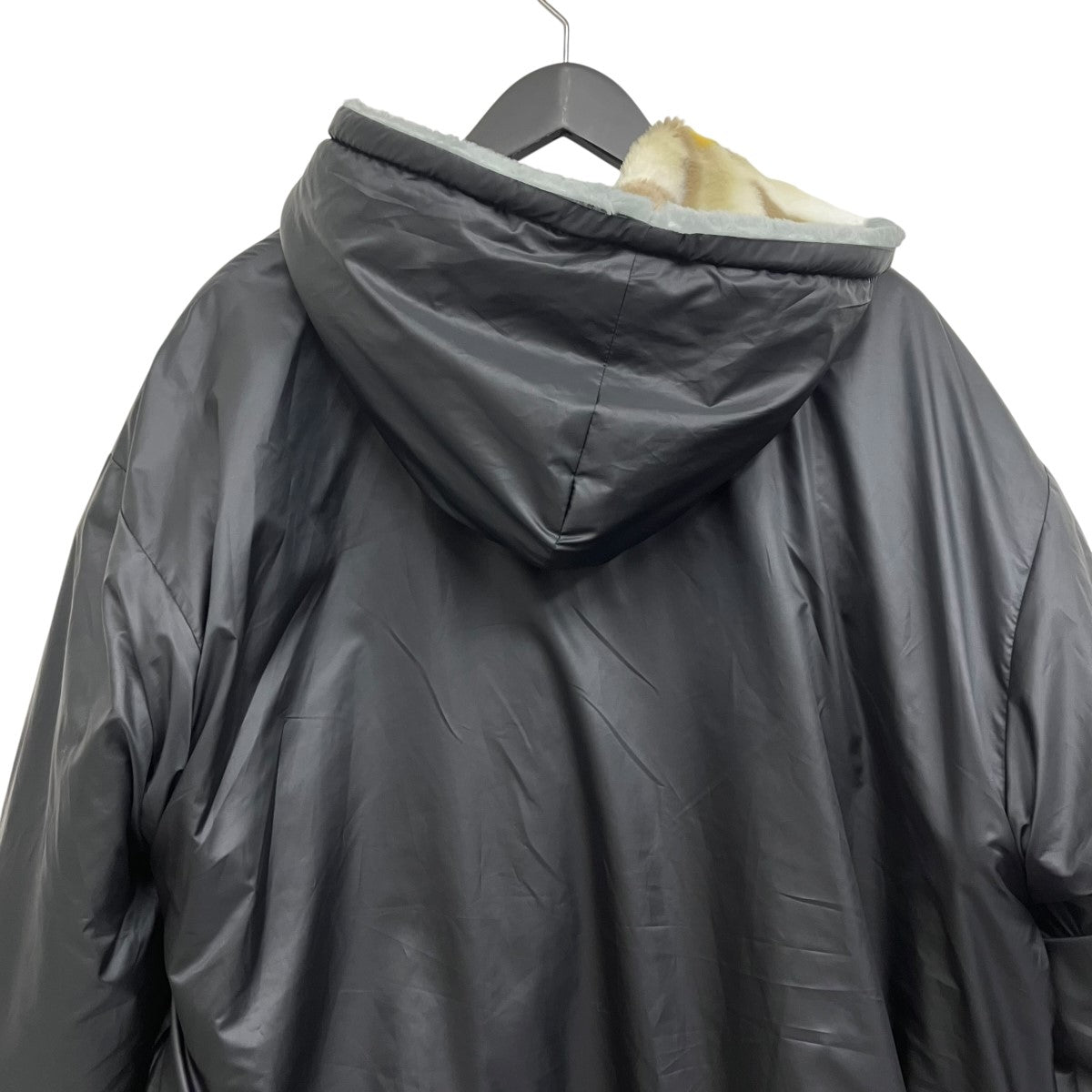abelia edoward goucha×AYA YAMANAKA HOODED JACKETリバーシブルブランケットジャケット 古着・中古-4枚目のアイテム画像