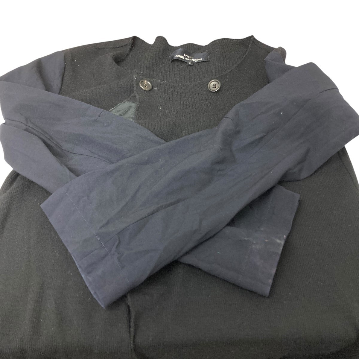 切替カーディガン