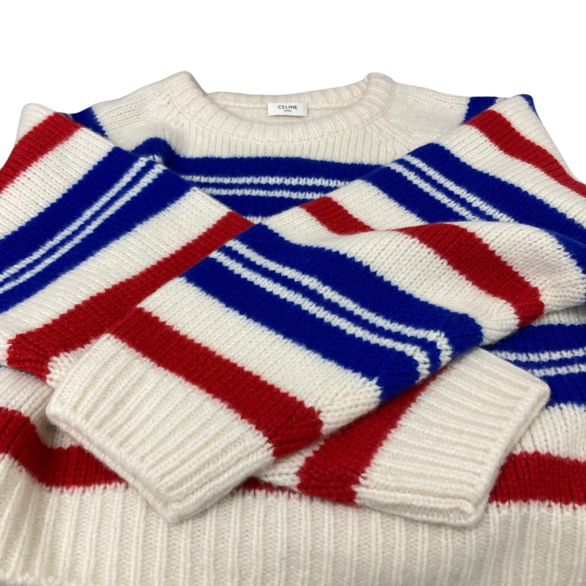 カシミア混クロップドニット