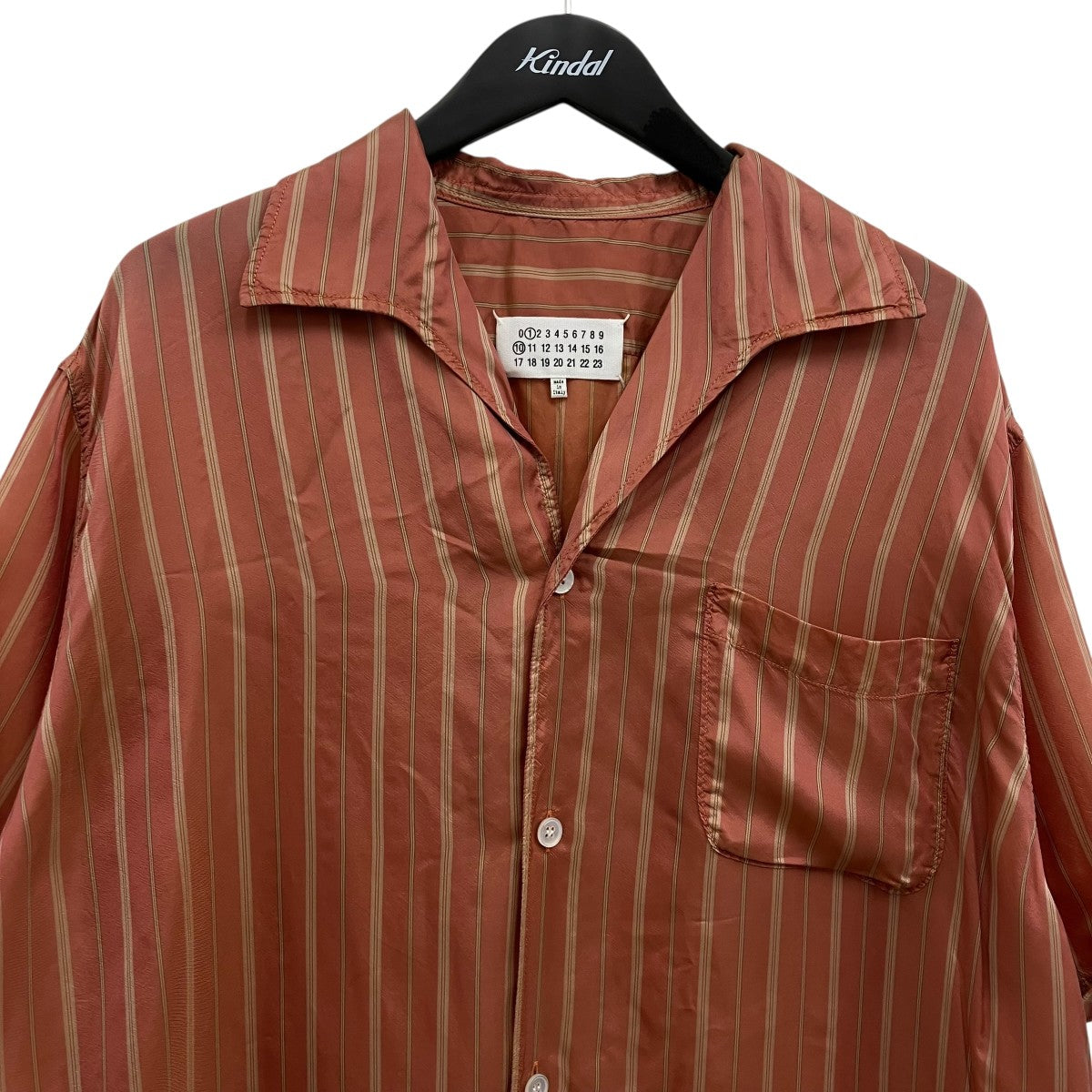 Maison Margiela(メゾンマルジェラ) ストライプオープンカラーシャツ