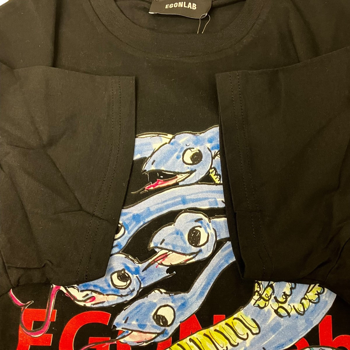 Egon．lab プリントTシャツ 古着・中古-5枚目のアイテム画像