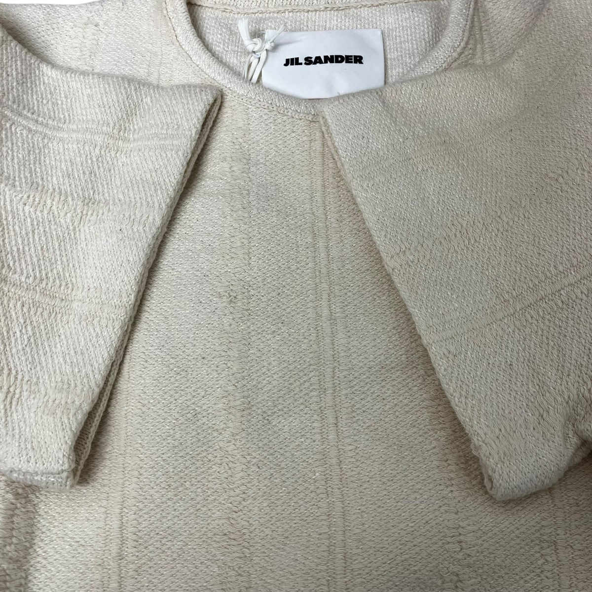 JIL SANDER ショートスリーブフリンジニット 古着・中古-5枚目のアイテム画像