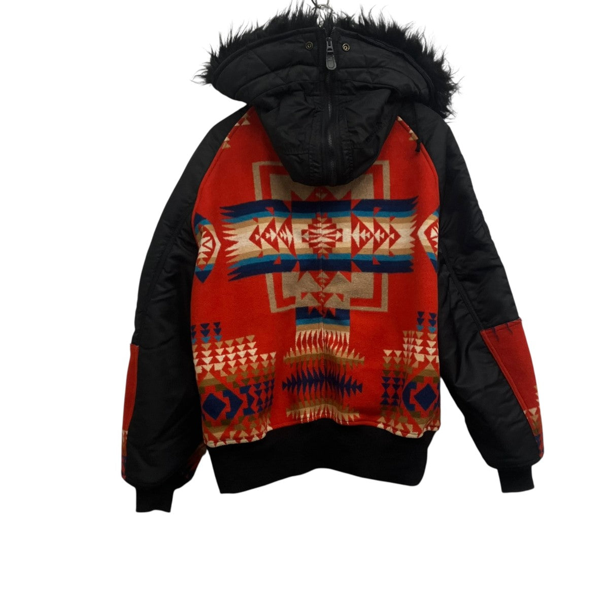 CDG JUNYA WATANABE MAN×PENDLETON ドッキングミリタリージャケット 古着・中古-2枚目のアイテム画像