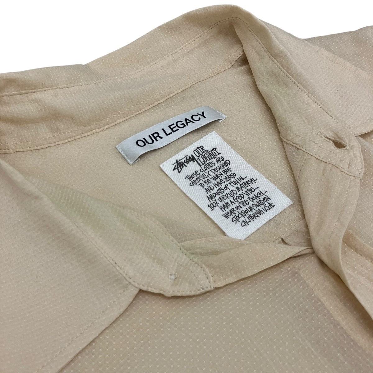 OUR LEGACY×stussy 【WORK SHOP SHIRT】コットンシルクWS2252WS 古着・中古-5枚目のアイテム画像