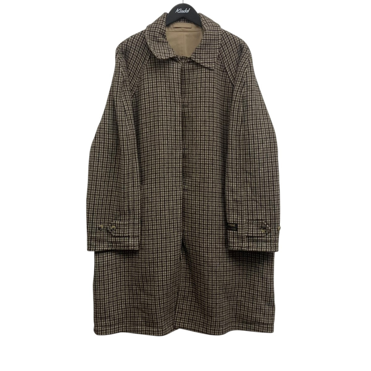 Reversible Houndstooth Overcoat Tan 千鳥格子 リバーシブルオーバーコート