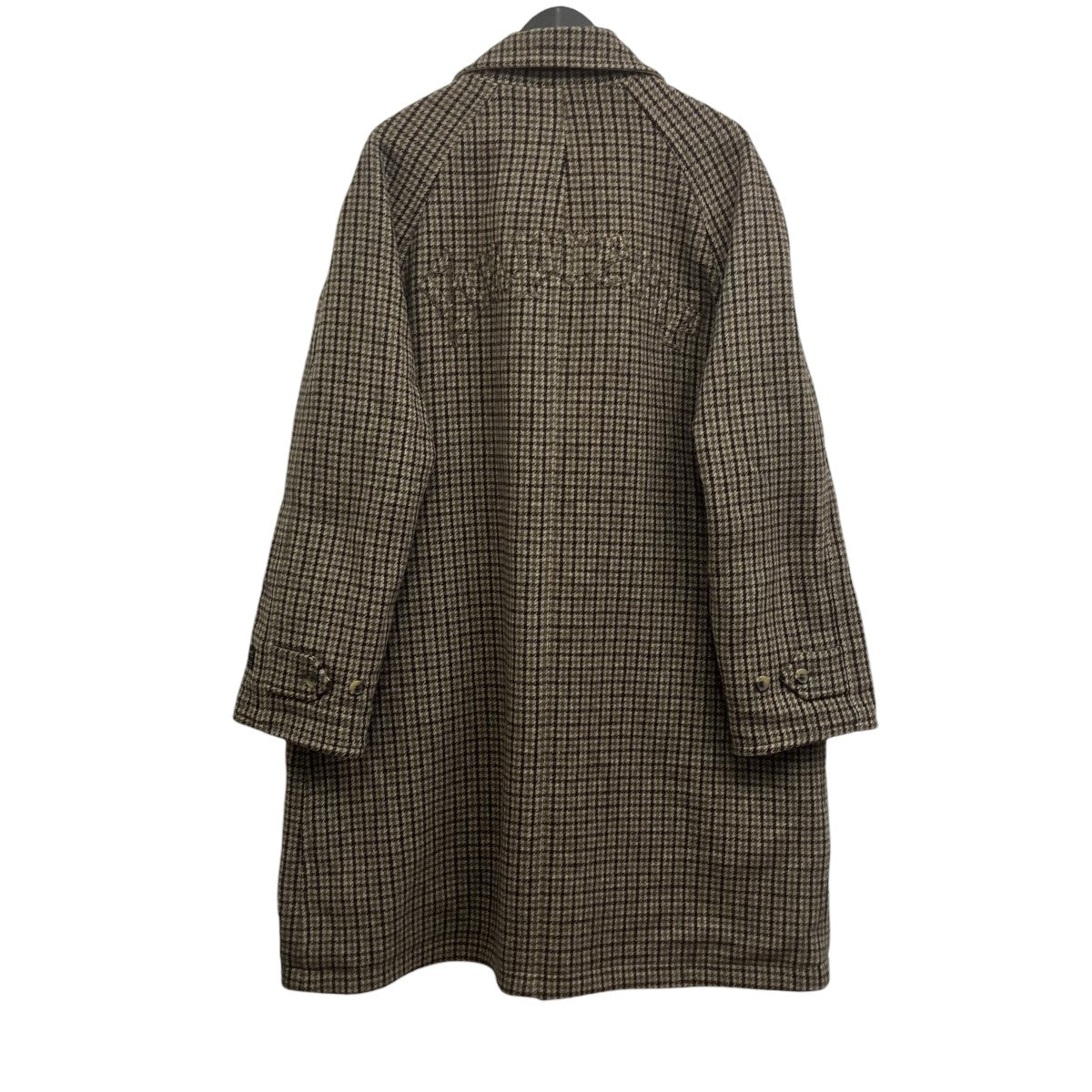Reversible Houndstooth Overcoat Tan 千鳥格子 リバーシブルオーバーコート