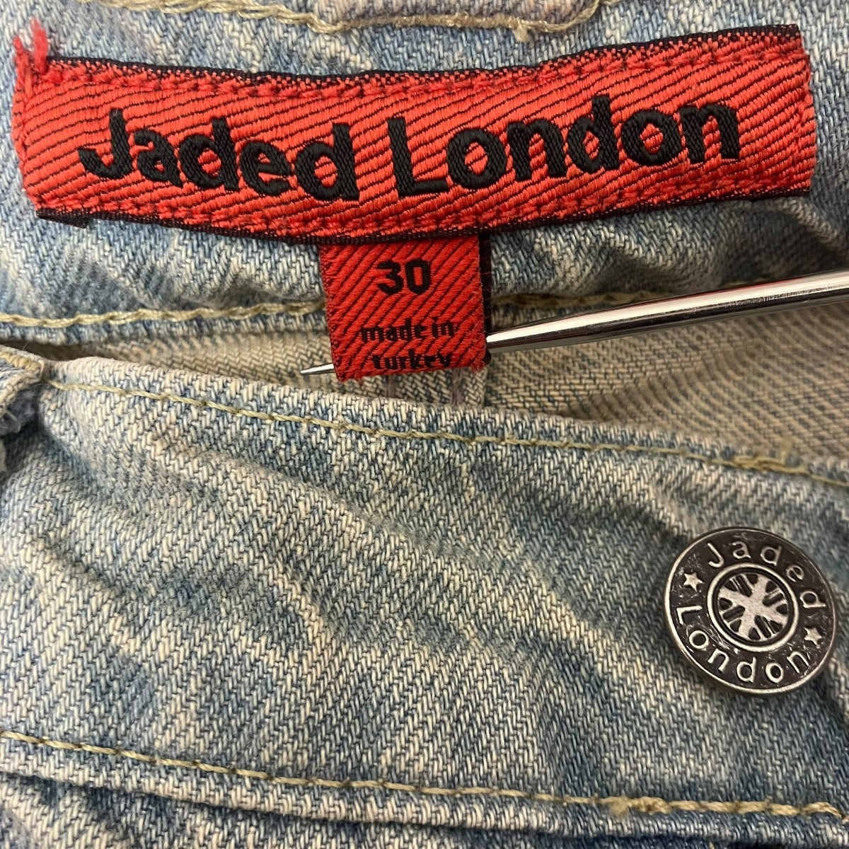 JADED LONDON(ジェイデッドロンドン) デニムパンツ インディゴ サイズ