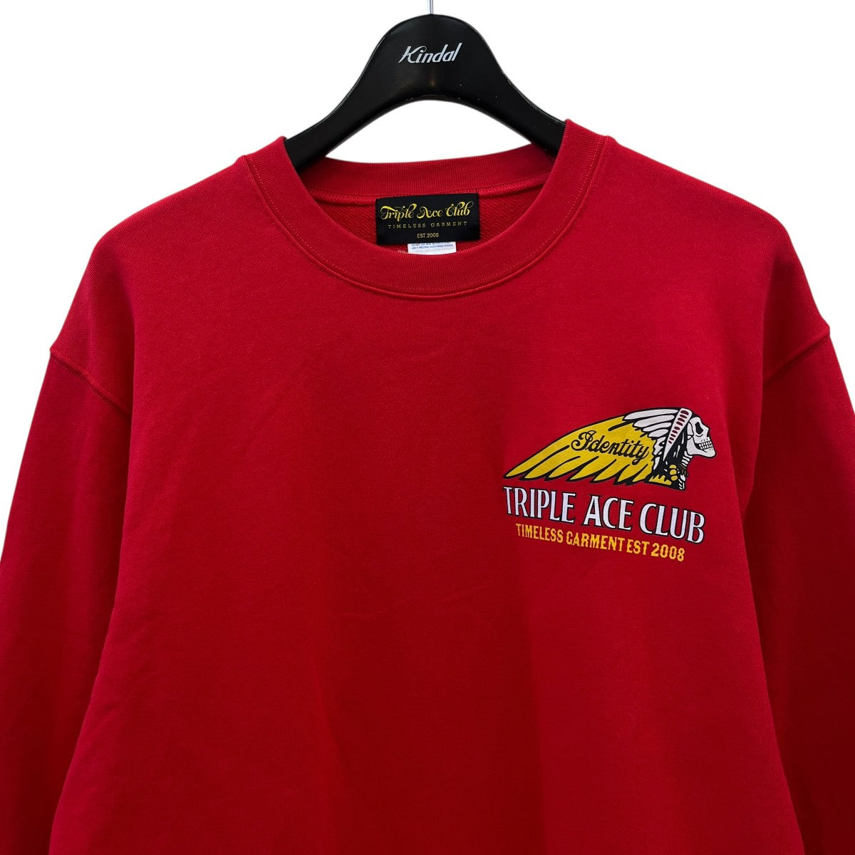 T．A．C．SKULL INDIAN　SWEAT SHIRTクルーネックスウェット5044-01 35998HH