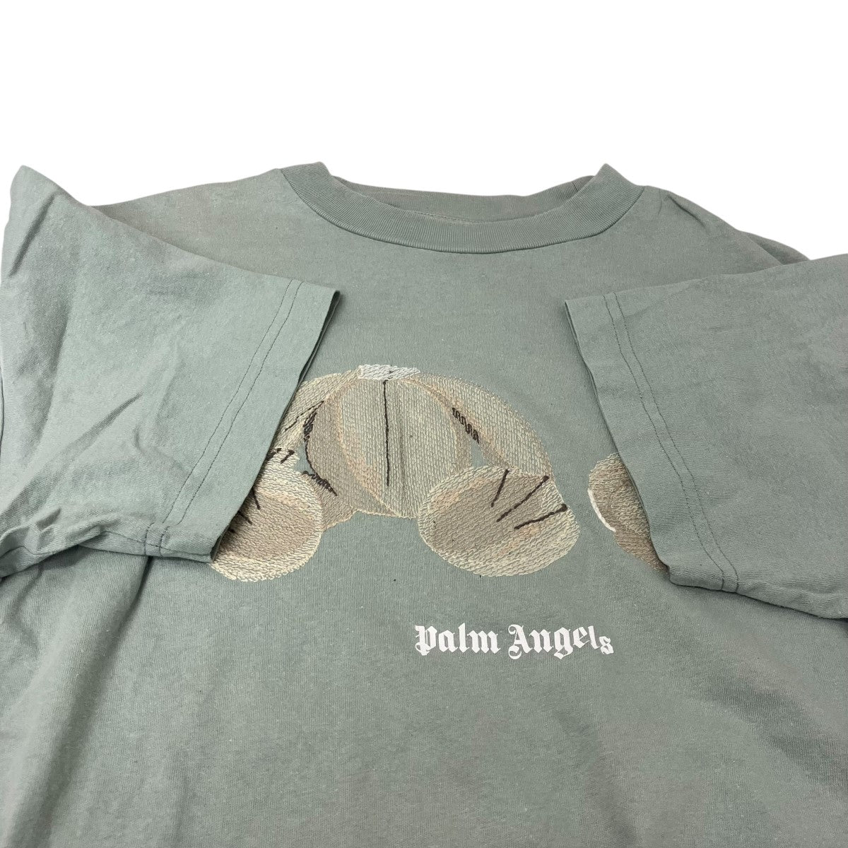 Palm Angels(パームエンジェルス) ベア刺繍クルーネックTシャツ