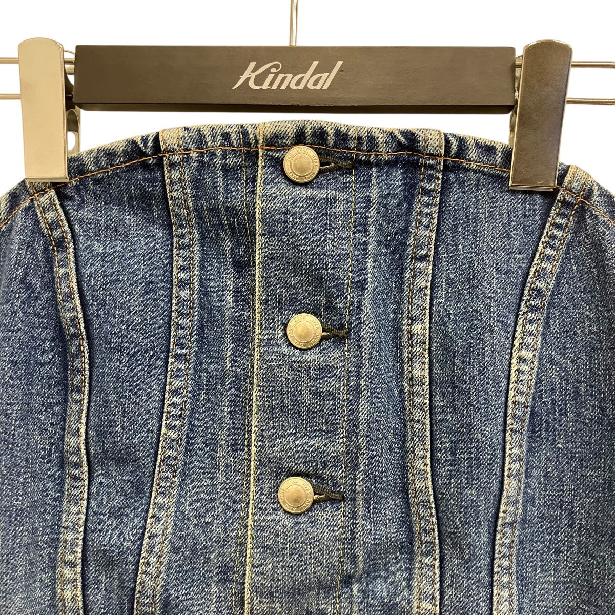 HYKE(ハイク) デニムストラップレストップ インディゴ サイズ 2