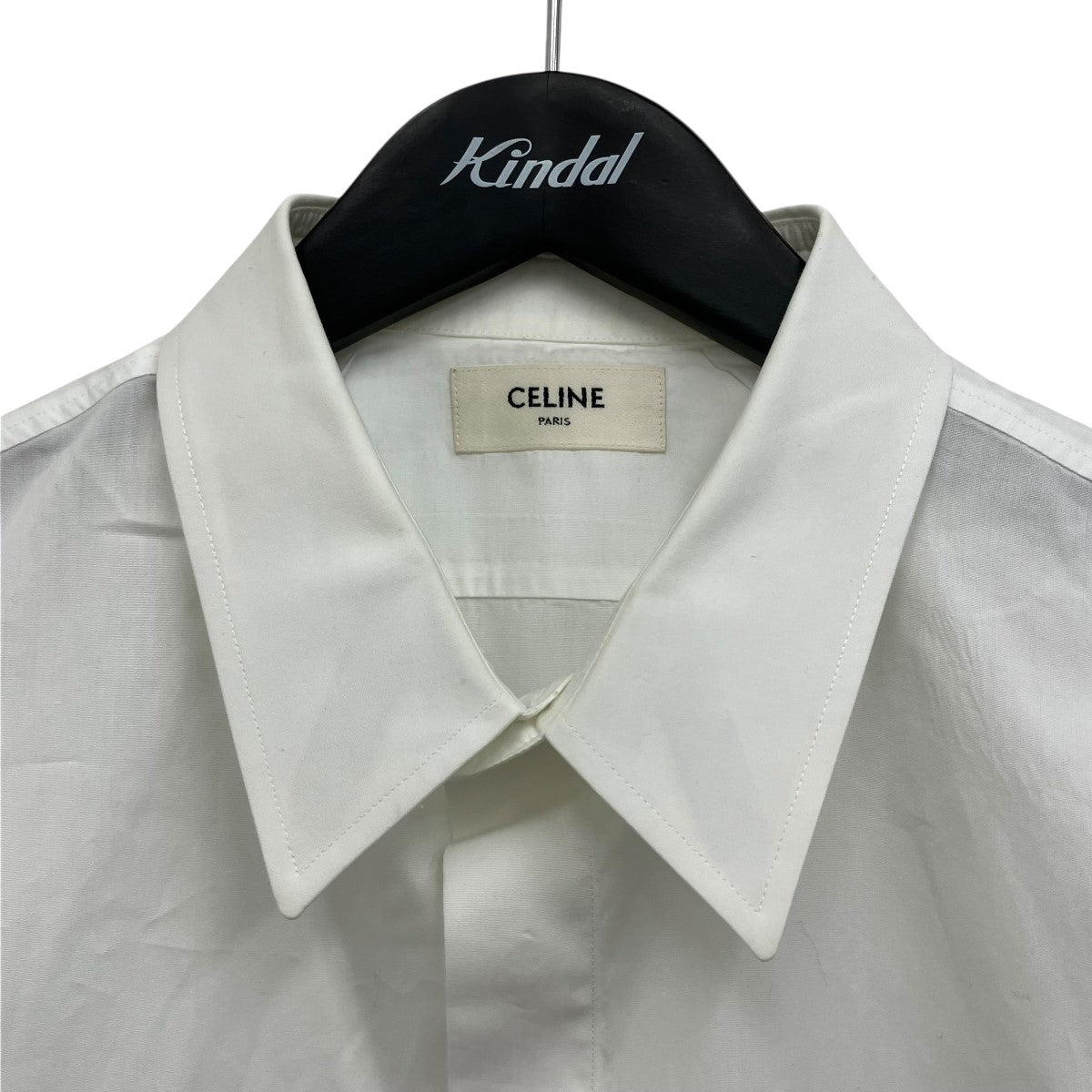 CELINE トリオンフ刺繍比翼シャツ 古着・中古-3枚目のアイテム画像