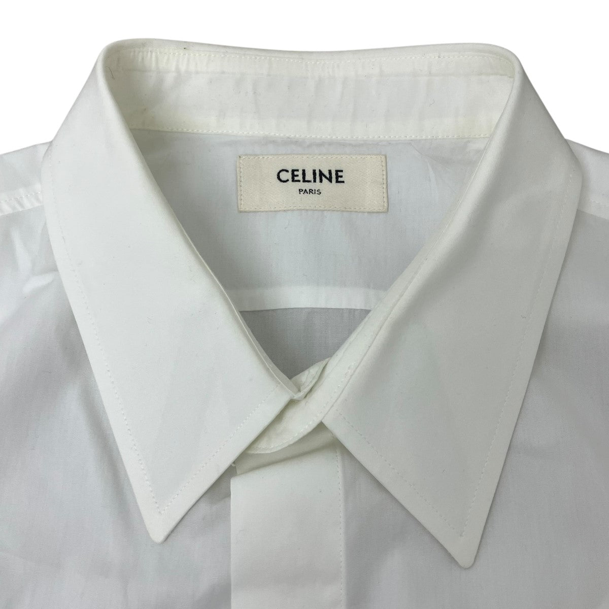 CELINE トリオンフ刺繍比翼シャツ 古着・中古-5枚目のアイテム画像