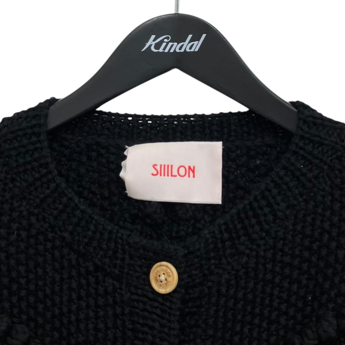 SIIILON BIG LOVE KNIT デザインカーディガン 古着・中古-3枚目のアイテム画像