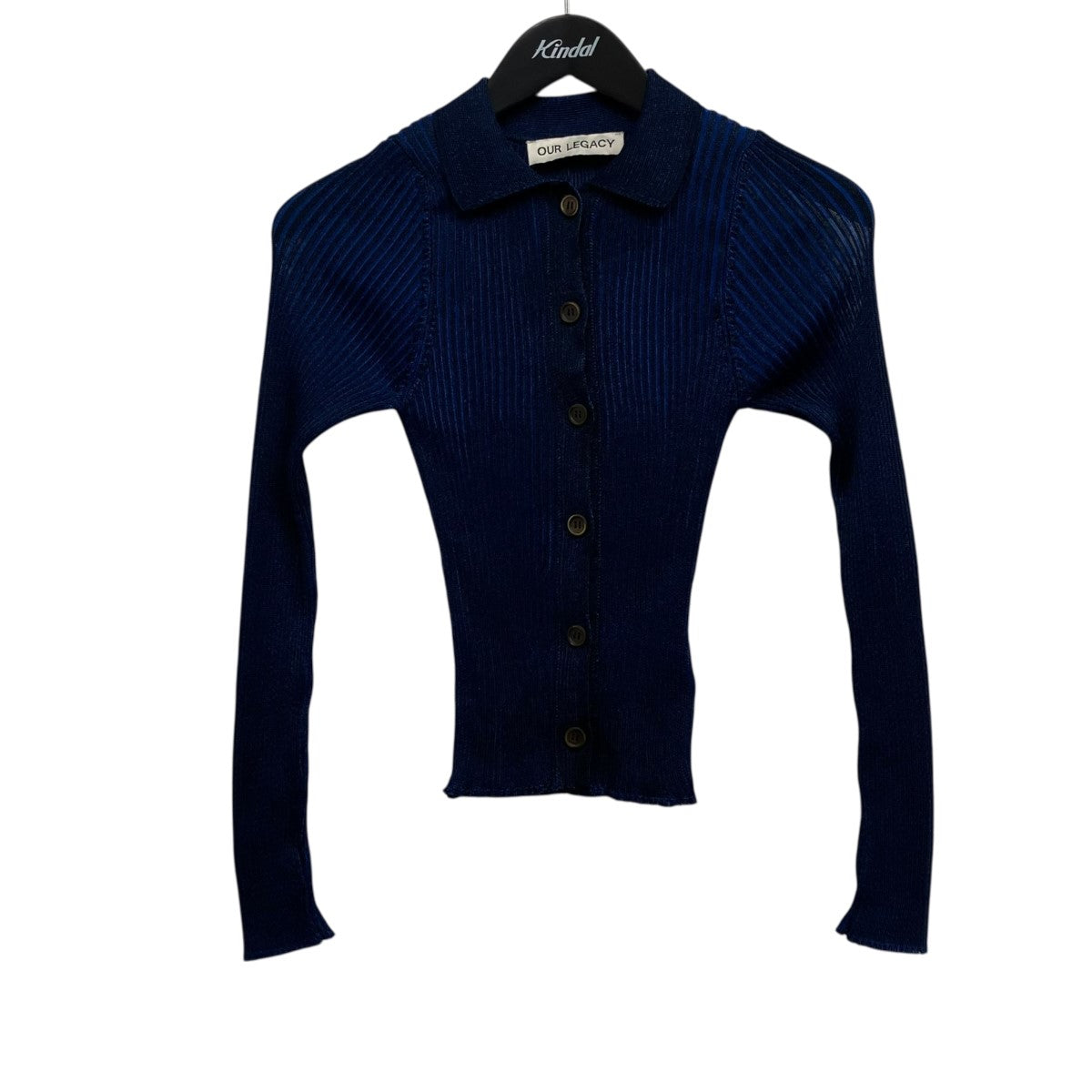 OUR LEGACY Mazzy Polo ニットポロカーディガン 古着・中古-1枚目のアイテム画像
